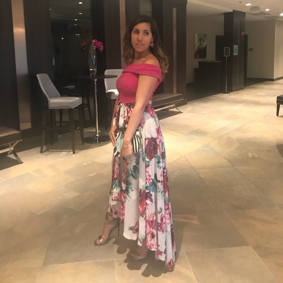 Eliza J Flower Formal Dress - Picture 1 of 4